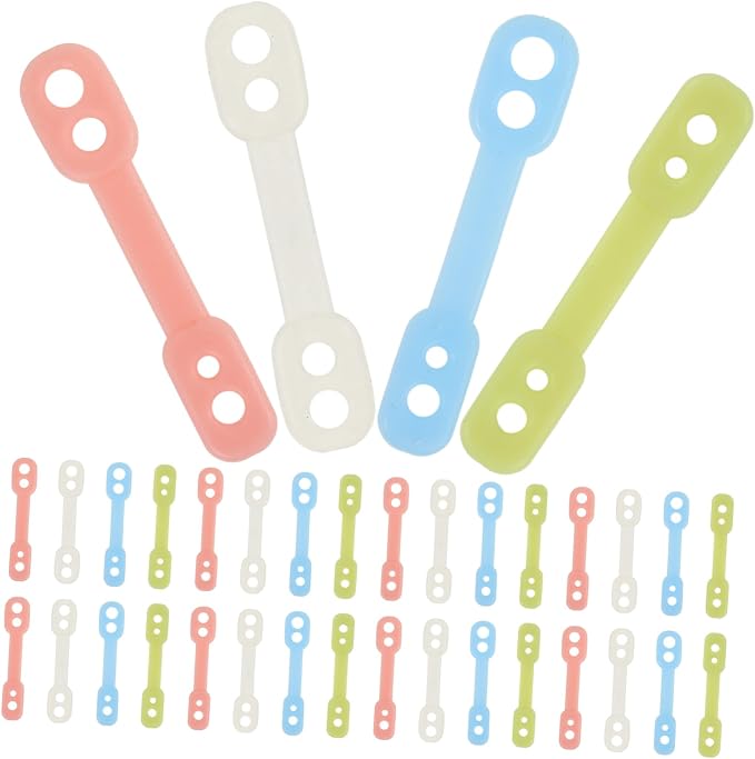 Ciieeo Clothes Hanger Buckle Set 100pcs Windproof Hanger Grips Silicone Buckle by Ciieeo