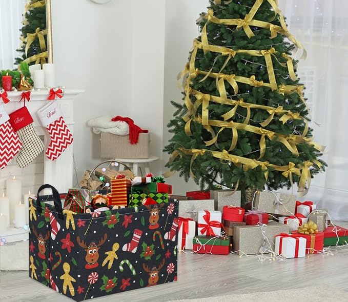 Rectangular Christmas Basket Tree Gift Baskets - Image 5