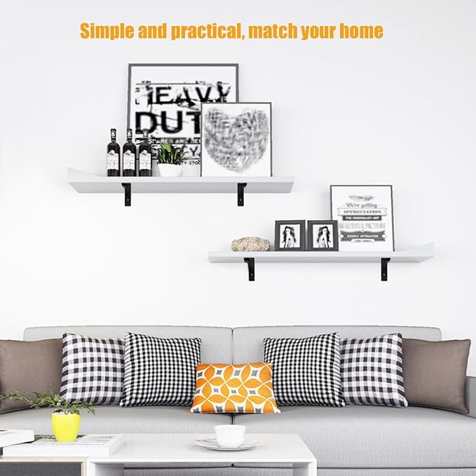 Folding Shelf Hinges, 8 in Locking Hinges 90 Degree Shelf Brackets, Save Space - Image 2