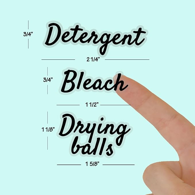 Laundry Room Organizing Labels for Glass Jars, Waterproof Home Storage - Image 4