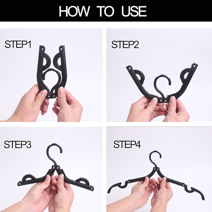 6PCS Travel Hangers for Cruise Foldable Hangers - Image 3