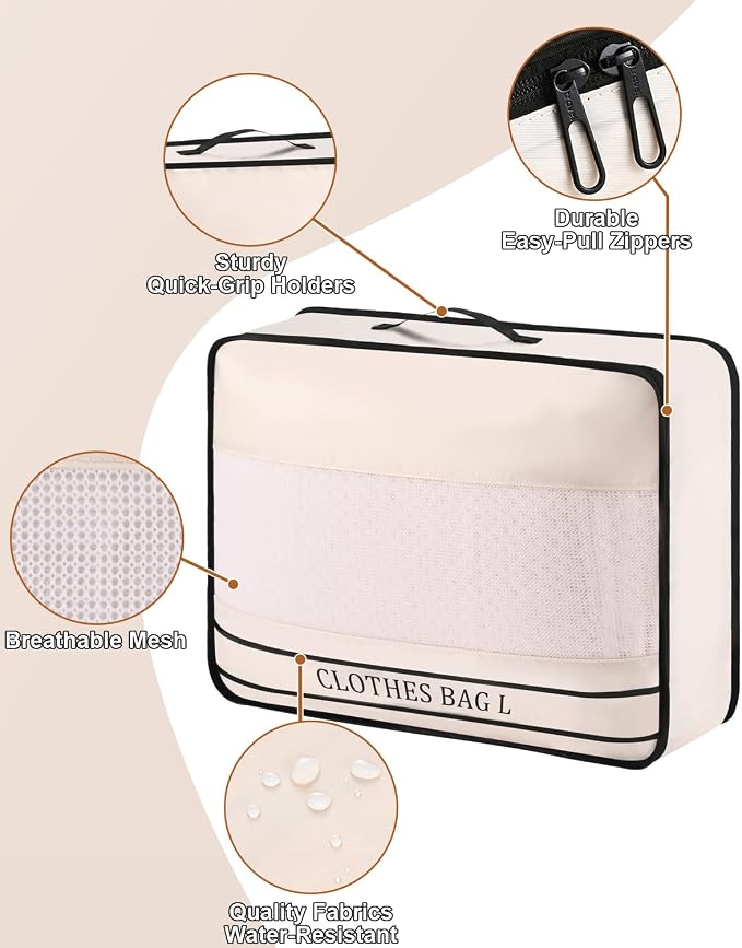 9 Set Packing Cubes Luggage Packing Organizers - Image 5