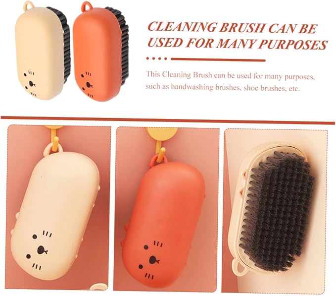 SAFIGLE 2PCS Soft Bristle Home Laundry Brush Set Multifunctional Plastic Scrub - Image 6