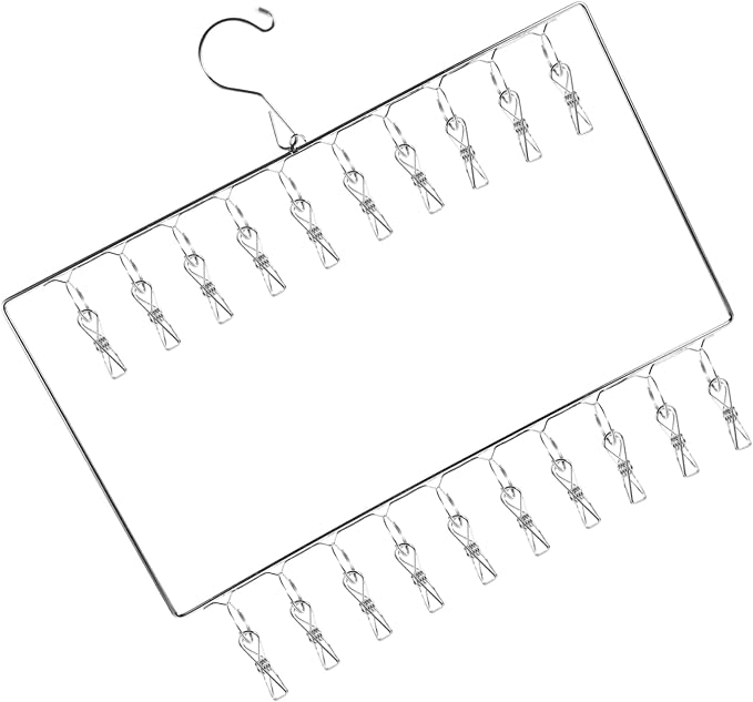 Stainless Steel Sock Drying Rack by Hemobllo