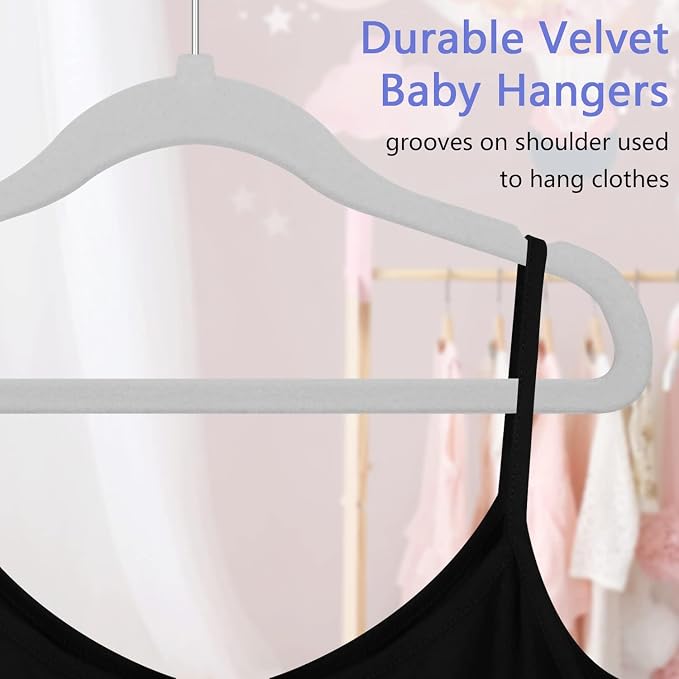 GoodtoU Kids Hangers Velvet 50 Pack 14" - Image 2