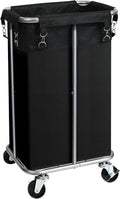 Laundry Basket with Wheels, Rolling Laundry Hamper with Removable Bag, 100L by Ollieroo
