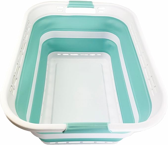 SAMMART 42L Collapsible Plastic Laundry Hamper/Basket by SAMMART