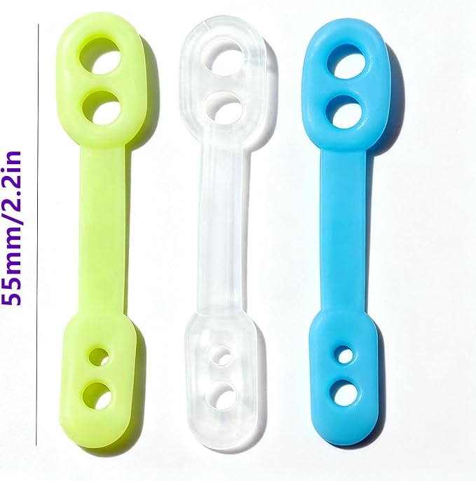 30 Pack Clothes Hanger Windproof Lock Straps – Silicone Fixing Clips Grip - Image 2