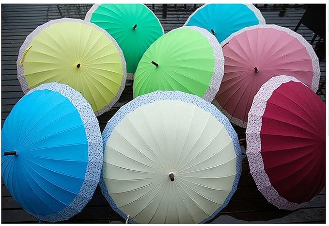 Large Golf Umbrella Windproof Cherry Blossoms Umbrella Oversize Rain Stick - Image 7
