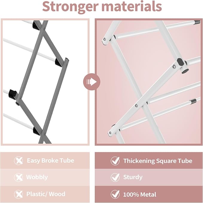 APEXCHASER Clothes Drying Rack Folding - Image 4