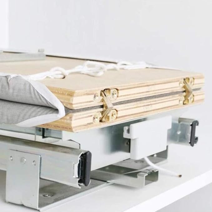 Ironing Board Retractable Pull Out Ironing Board Closet Sliding Out Swivel Iron - Image 6