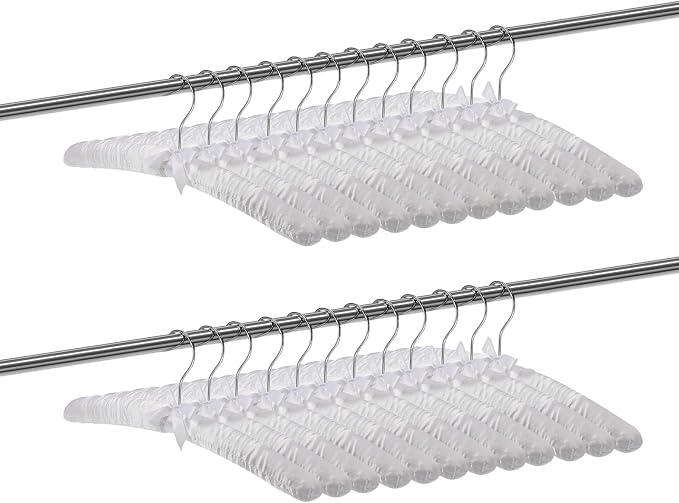 Jetec 48 Pieces Satin Padded Hangers - Image 2