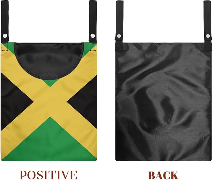 Jamaica Flag Clip Storage Bag Portable Laundry Clothes Pin Holder Machine - Image 7