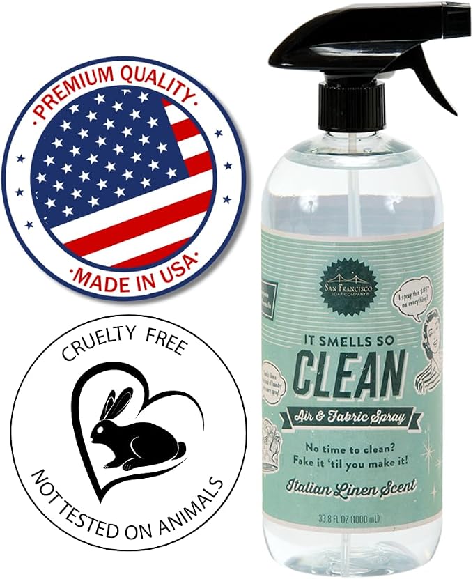 San Francisco Soap Company Smells So Clean Linen Spray | Italian Linen | 33.8 - Image 3