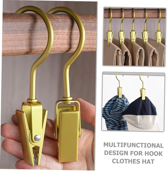 5pcs Multi-Functional Aluminum Alloy Laundry Clips Heavy Duty Hooks - Image 6