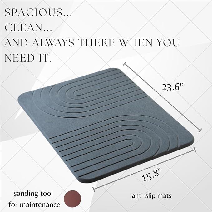LIFSEZY- Large Stone Drying Mat - Image 2