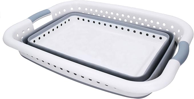 Large Collapsible Folding Laundry Clothes Washing Basket 37ltr Capacity Pop Up - Image 2