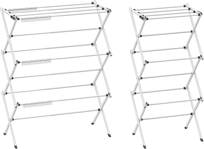 3 Tier Clothes Drying Rack, Foldable Drying Rack Clothing, Indoor & Outdoor - Image 3