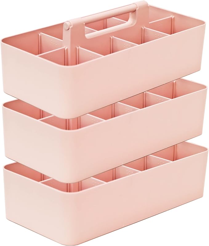 -Large Portable Caddy, DIY Dividers, 8 Compartments, School Office Supplies - Image 7