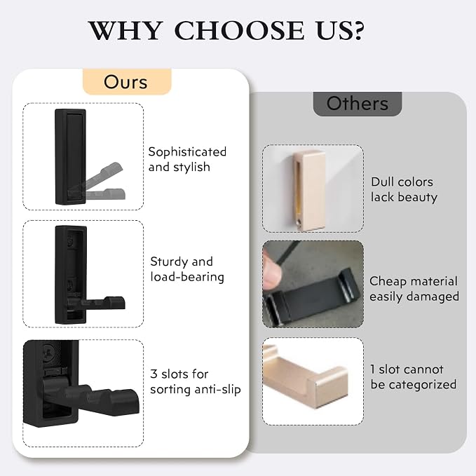 5PCS Heavy Duty Folding Coat Hooks - Image 6