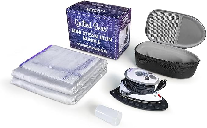 The Quilted Bear Mini Iron, Rest & Ironing Mat - Image 9