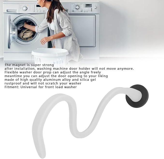 Flexible Washer Door Prop Magnetic Washing Machine Door Holder Universal - Image 2