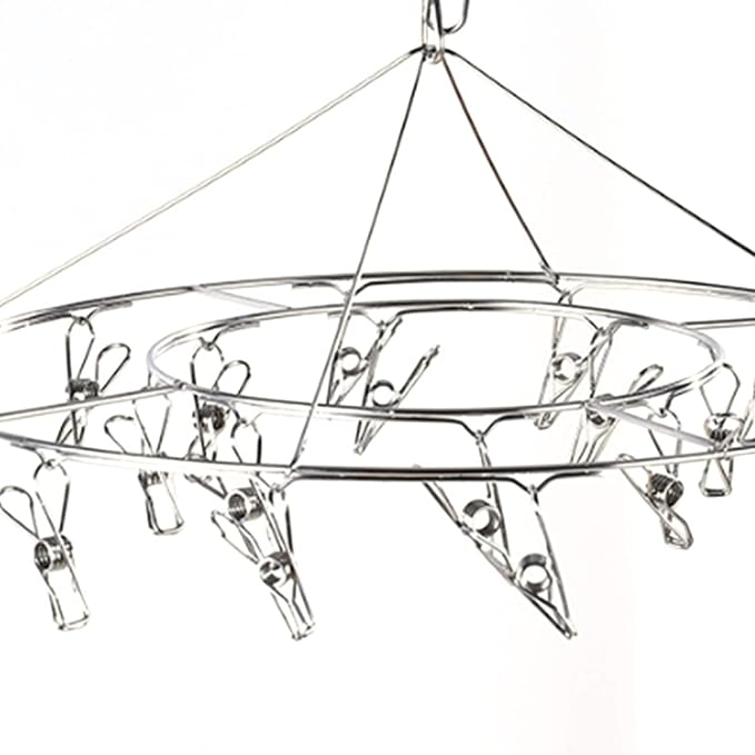 Stainless Steel Multi Clamp/Holder Clothes Drying Hanger - Image 5
