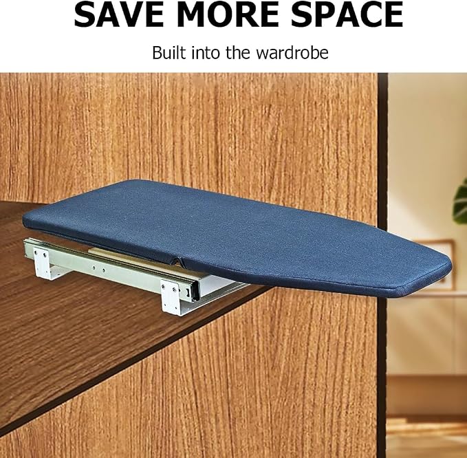 Foldable Rotated Ironing Board, Closet Ironing Station in Cabinet, Drawer - Image 3