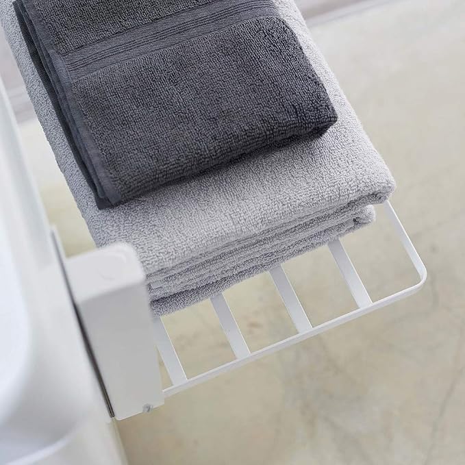 Yamazaki 5096 Washing Machine Side Magnet, Folding Shelf, Approx. 16.1 x 10.6 x - Image 4