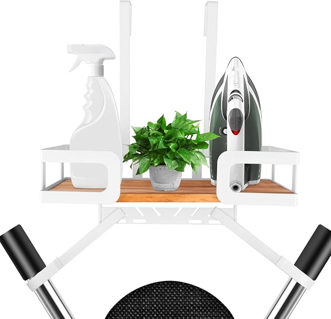 Ironing Board Holder Wall Mount, T and V Shape Ironing Board Hanger Multi Use - Image 9