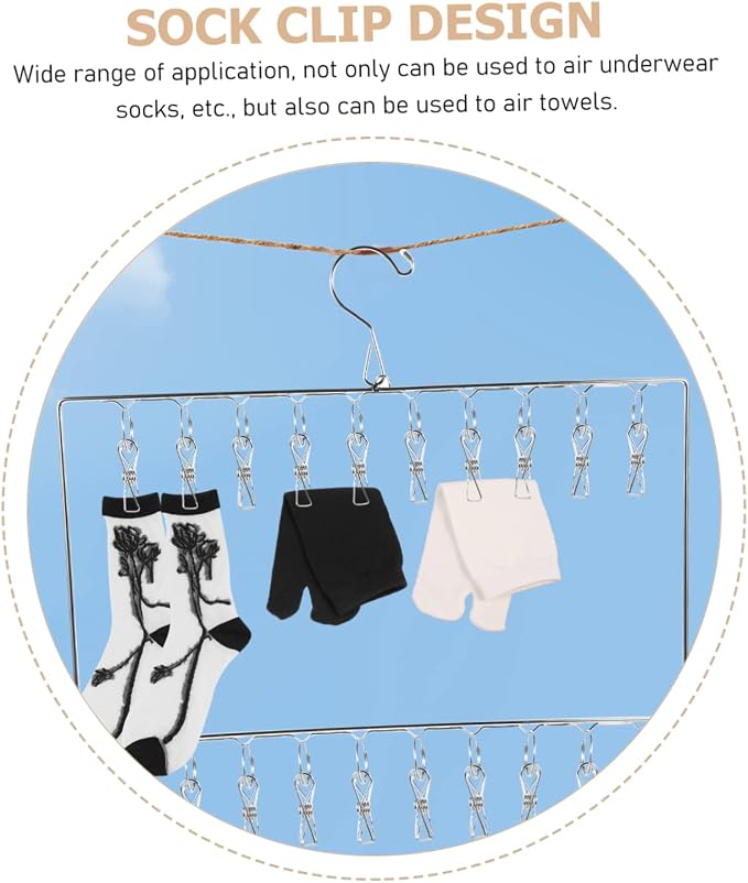 Stainless Steel Sock Drying Rack - Image 6