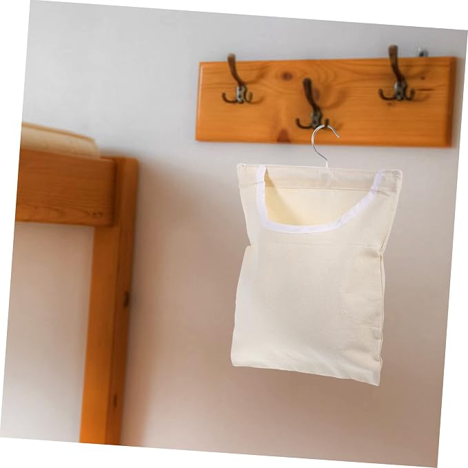 ABOOFAN Hanging Clothespin Bag Hook Portable Laundry Storage Bag - Image 3