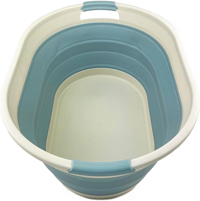 SAMMART 39L Collapsible Plastic Laundry Basket by SAMMART