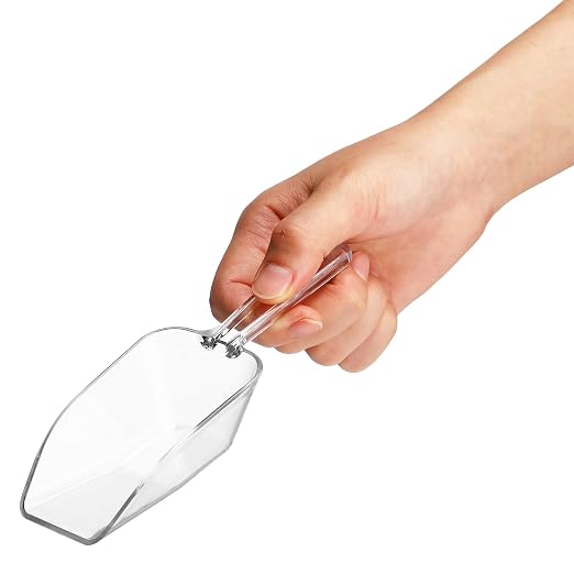 Hestya 4 Pcs Multi Purpose Clear Plastic Scoops - Image 2
