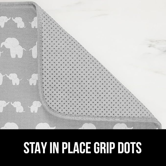 GORILLA GRIP Ultra Water Absorbent Microfiber Dish Drying Mat 2 Pack, Quick Dry - Image 4