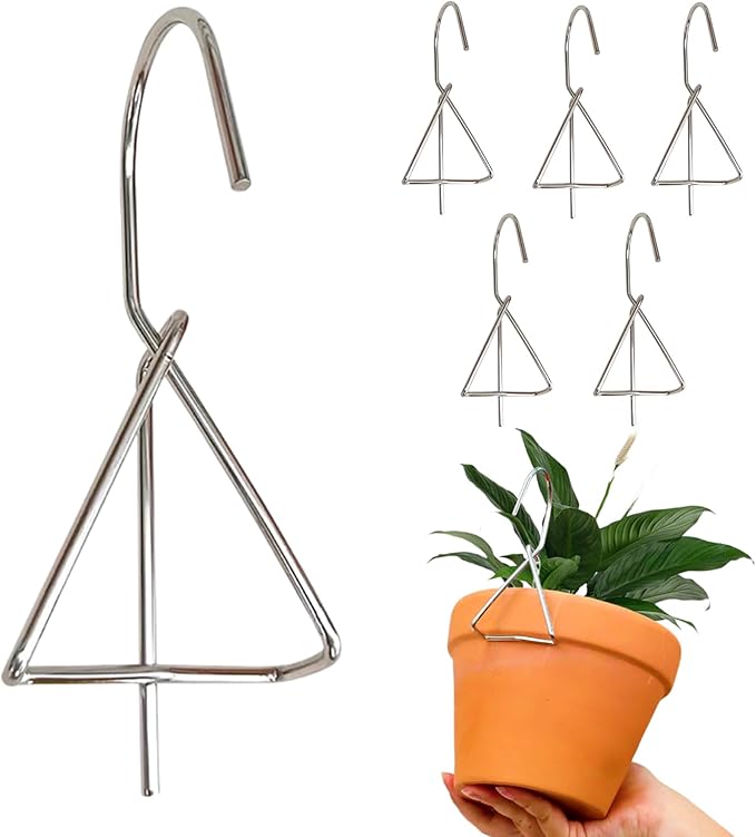 6 Pack Flower Pot Holder, Terracotta Pot Clips by Unknown