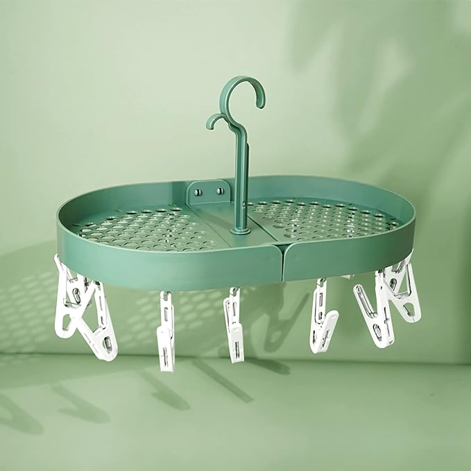 Pilipane Hanging Laundry Drip Hanger, Foldable Rotatable Clothe Drying Rack - Image 6