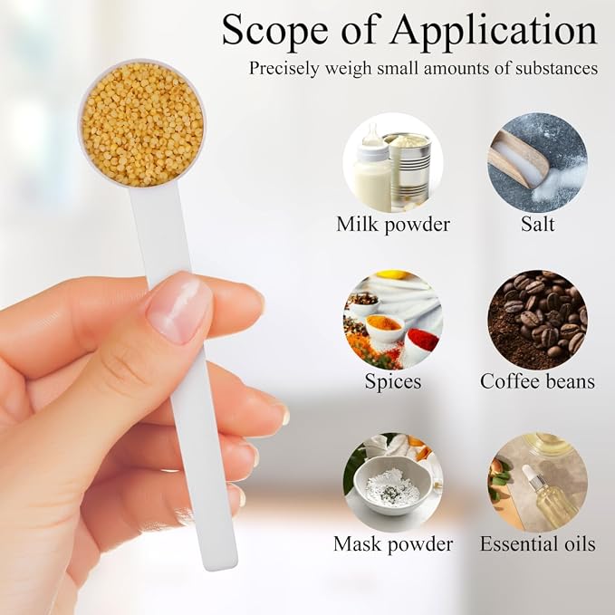 Hemoton 5 Gram Measuring Plastic Milk Scoop Coffee Scoop Kitchen Measuring Tool - Image 4