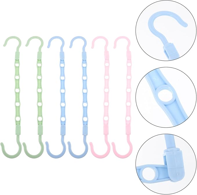 Veemoon 6pcs Space Saving Clothes Hangers Set - Image 9