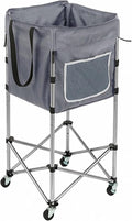 Laundry Cart with Wheels, 35.9"H Stand-Up No-Bend Rolling Laundry Basket by TaiAIphayi