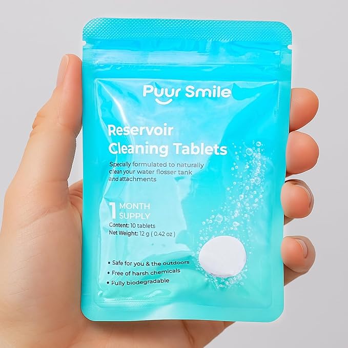 Water Flosser Reservoir Cleaning Tablets – 1 Month Supply – Deep Clean - Image 2
