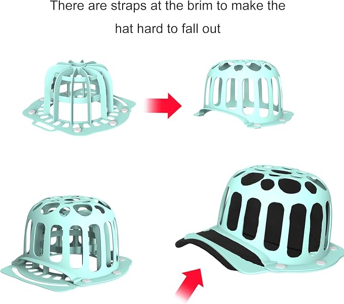 Reusable Hat Washer Cage Baseball Caps Silicone Caps Holder Caps Cleaner - Image 2