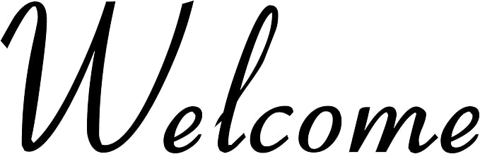 Welcome 9.5w x 3h Label | Kitchen Pantry Organization | Die Cut Vinyl Decal | by MinglewoodTrading