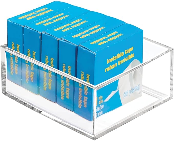 mDesign Plastic Square Desk Organizer - Image 8