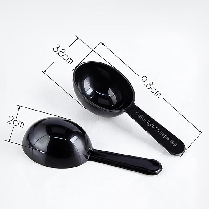 12PCS 7g Tablespoon Scoop Plastic Coffee Bean Measuring Spoon Black Coffee - Image 2