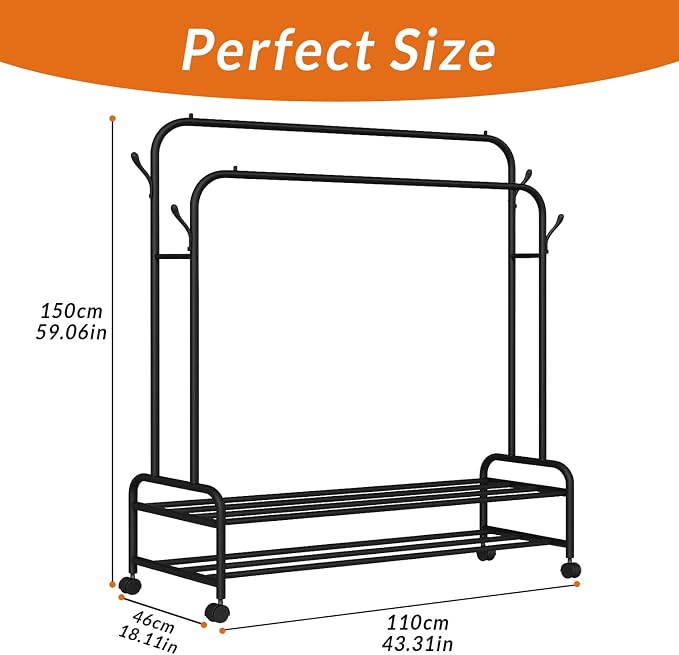 Heavy Duty Coat Rack, Garment Rack & Clothes Rack - Image 5