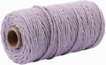 109 Yards 3mm Macrame Cotton Cord 4 Strand Twisted Twine Strings Rope by Zhiheng