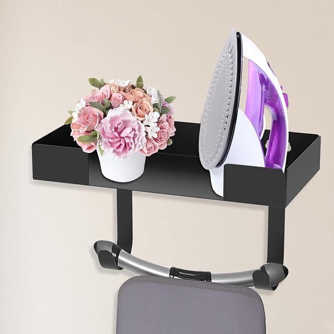 Ironing Board Holder, Wall Mount Ironing Board Hanger, Stainless Steel Iron - Image 8