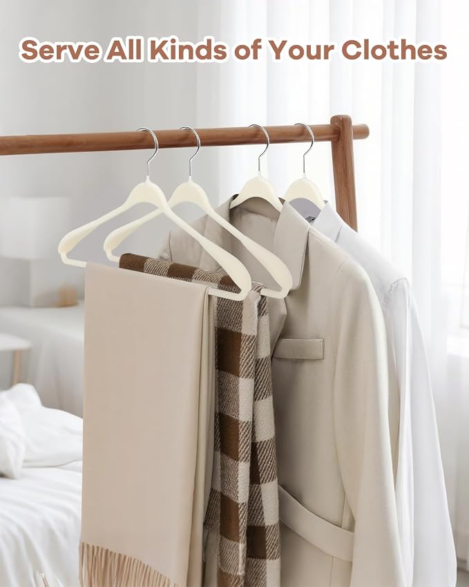 10 Pack Sweater Hangers No Shoulder Bump - Image 2