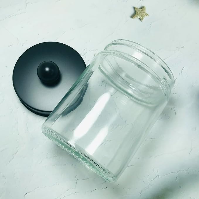 280ml/9.3oz Transparent Glass Vanity Canister Jar - Image 3